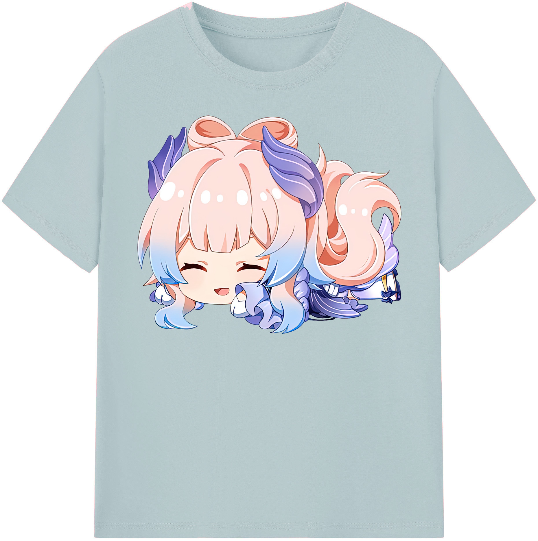 げんし神 珊瑚宮心海 サンゴノミヤ・ココミ genshin Sangonomiya Kokomi 綿100％半袖Tシャツ（フロントプリント）